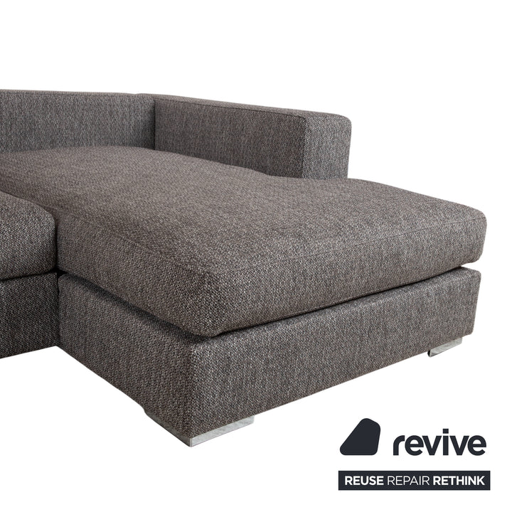BoConcept Cenova Sofa Fabric Corner Sofa Ottoman Grey Sofa Couch