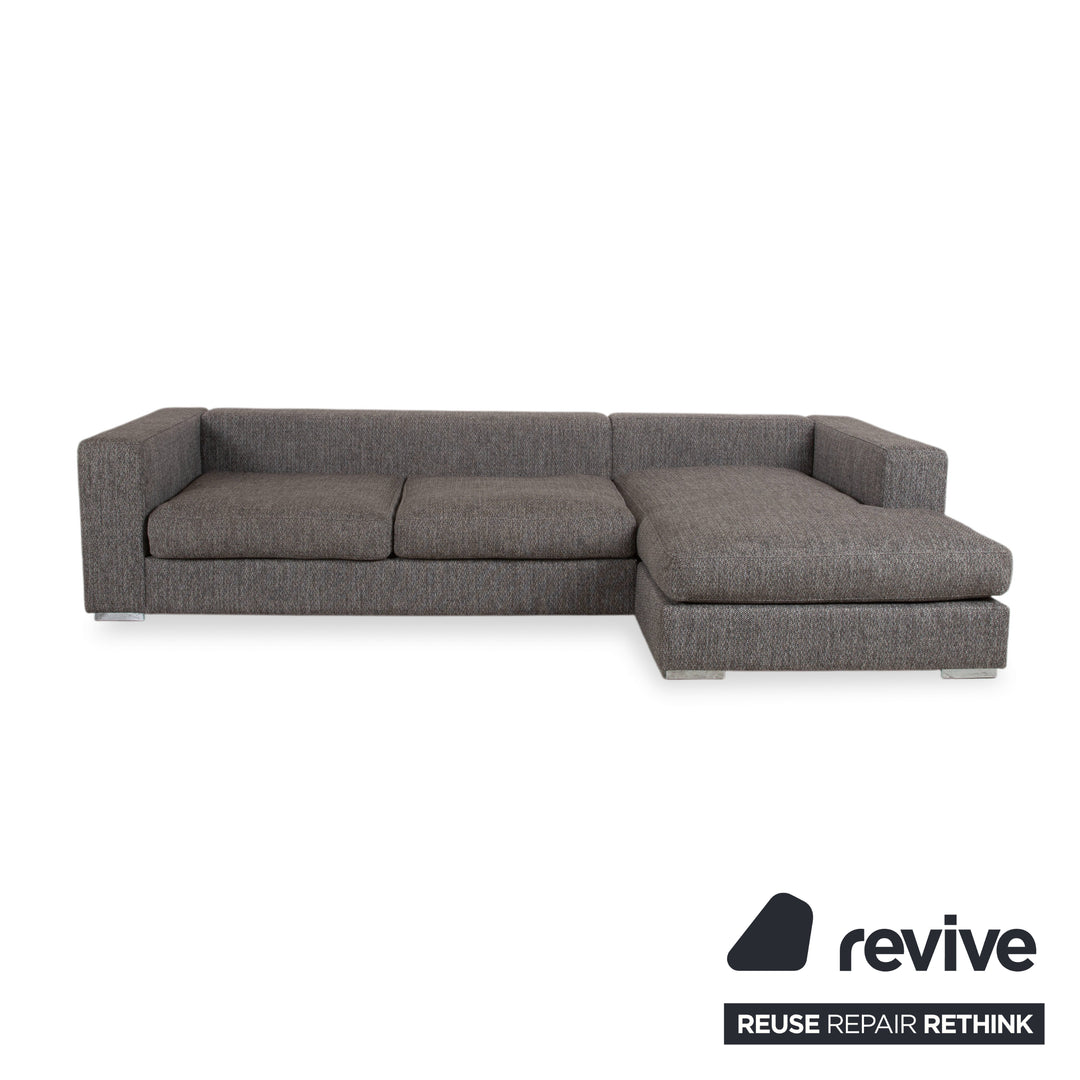 BoConcept Cenova Sofa Fabric Corner Sofa Ottoman Grey Sofa Couch