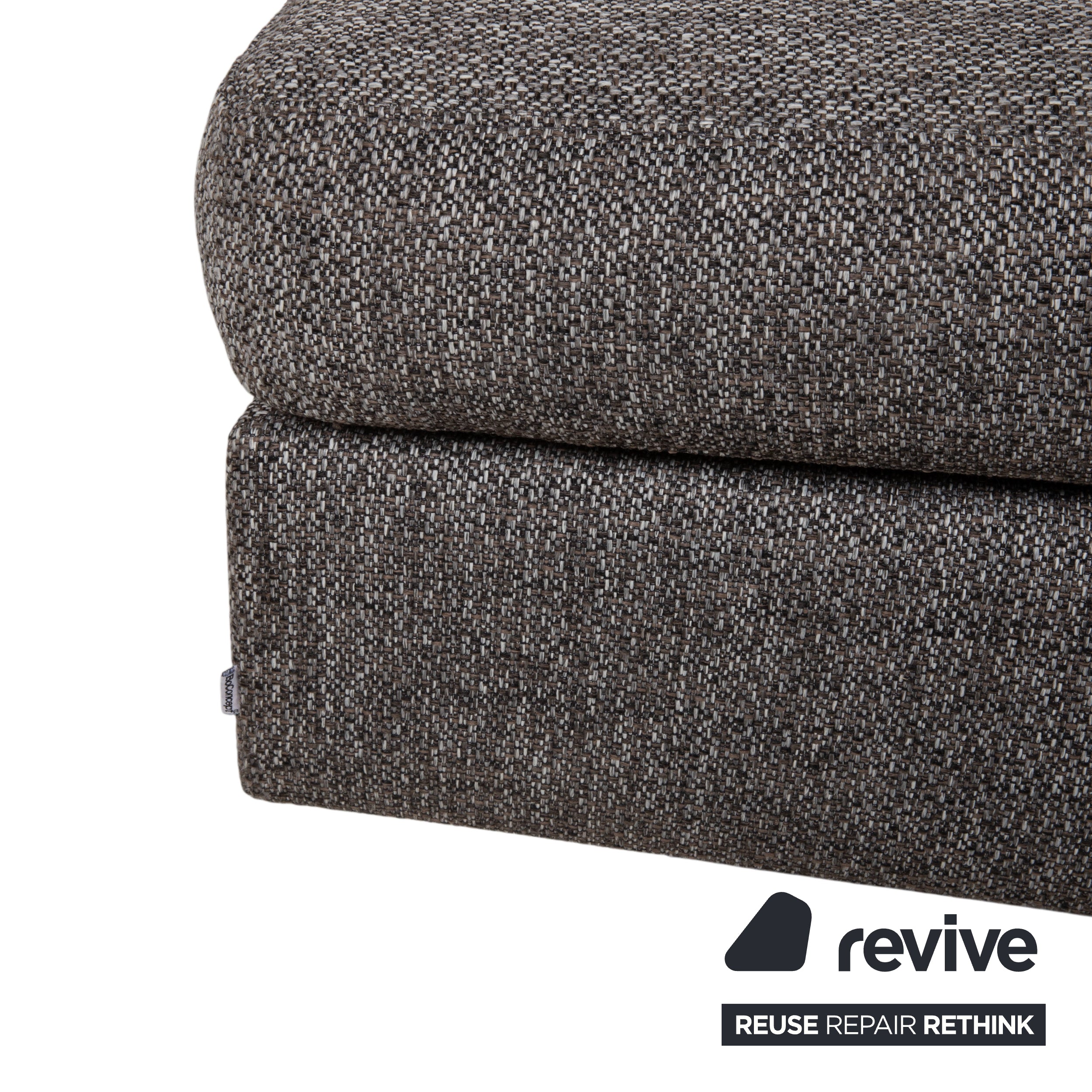 BoConcept Cenova Garnitur Stoff Ecksofa Hocker Grau Sofa Couch