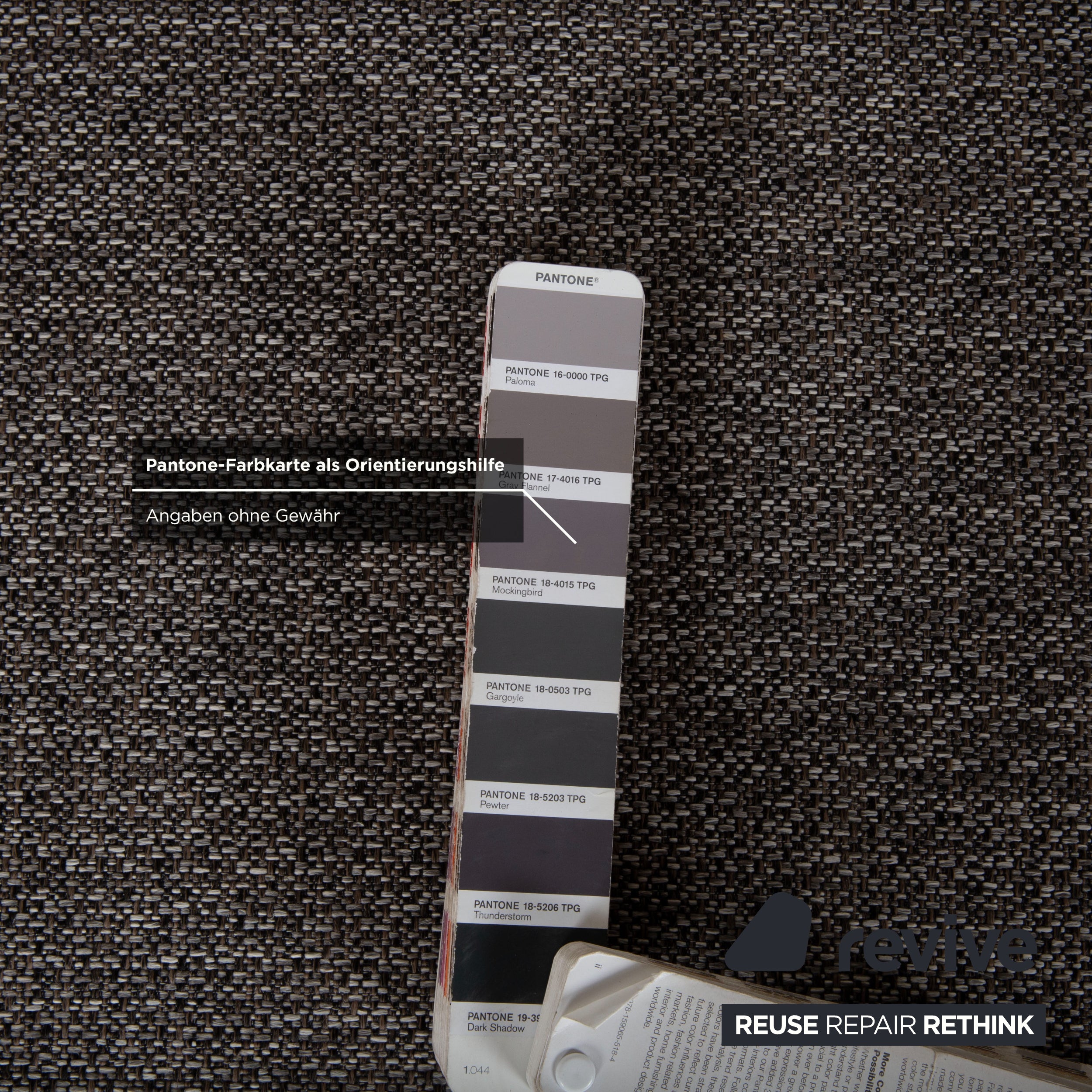 BoConcept Cenova Garnitur Stoff Ecksofa Hocker Grau Sofa Couch