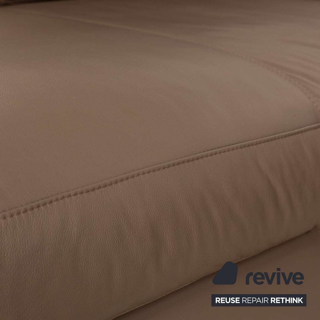 BoConcept Cenova Leather Corner Sofa Brown Sofa Couch