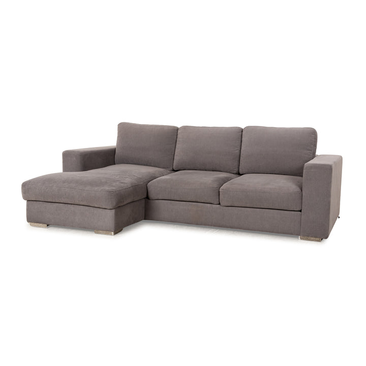 BoConcept Cenova Fabric Corner Sofa Grey Recamiere Left Sofa Couch