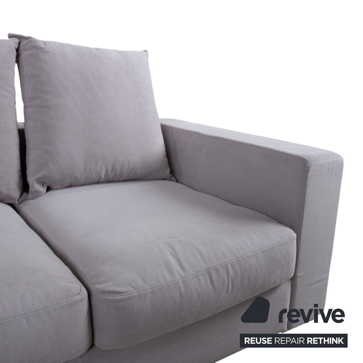 Canapé d'angle en tissu Cenova gris de BoConcept