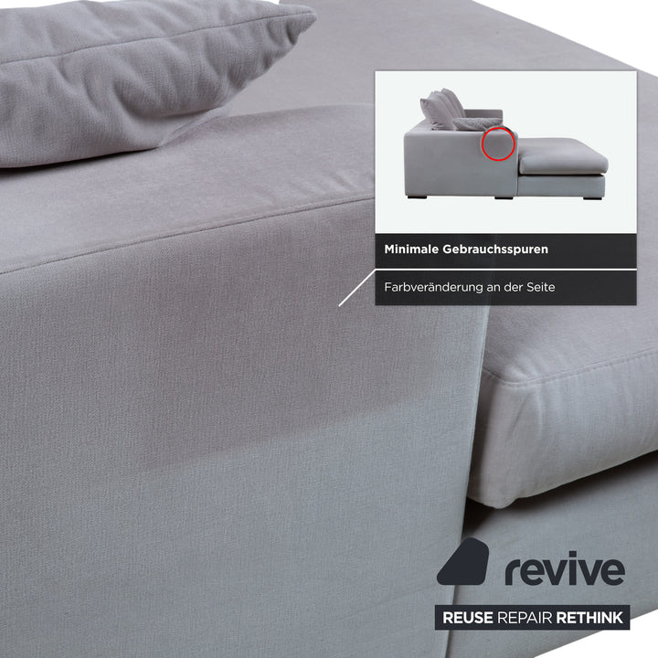 Canapé d'angle en tissu Cenova gris de BoConcept