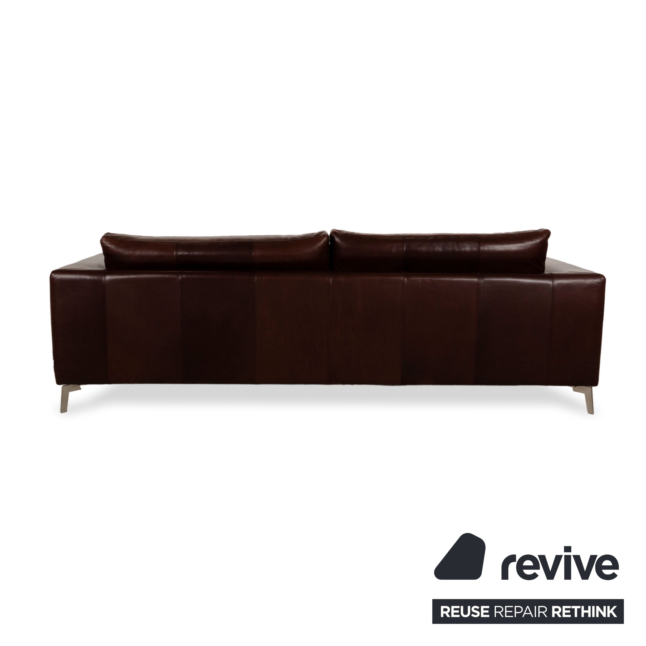 BoConcept Fargo Leder Viersitzer Dunkellila Sofa Couch