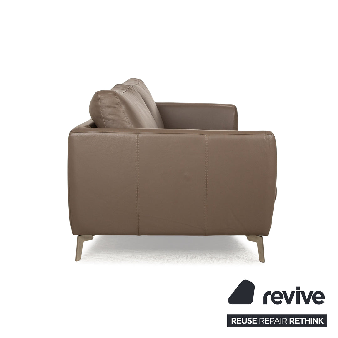 BoConcept Fargo Leather Two Seater Brown Sofa Couch