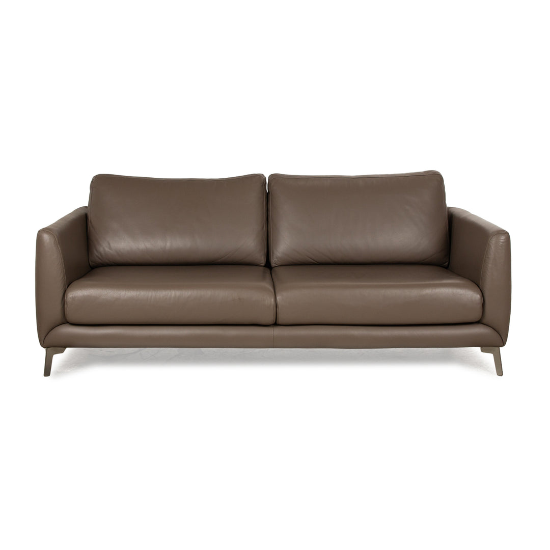 BoConcept Fargo Leather Two Seater Brown Sofa Couch