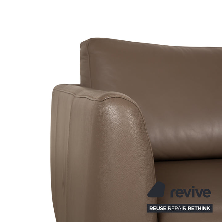 BoConcept Fargo Leather Two Seater Brown Sofa Couch