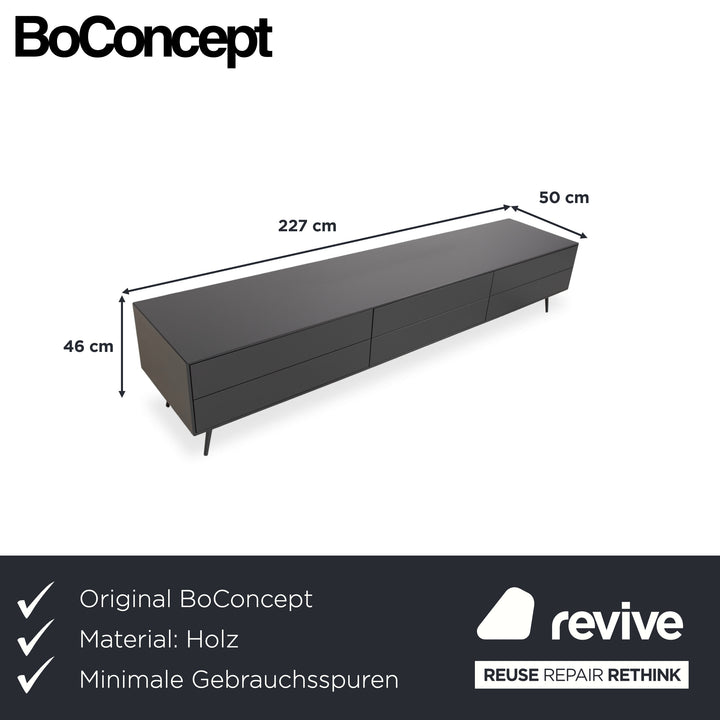 BoConcept Fermo Buffet bois gris foncé anthracite