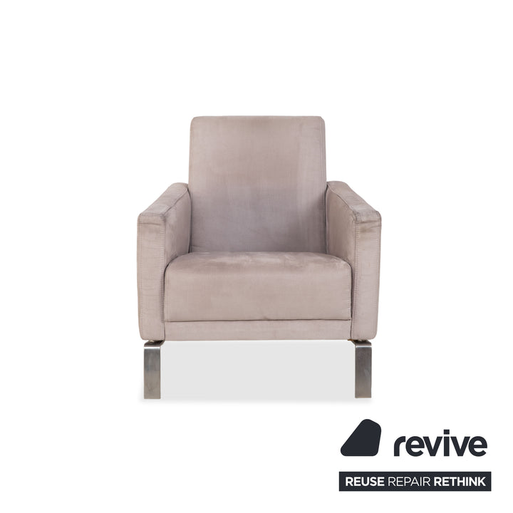 BoConcept Fly 2x Stoff Sessel Creme Beige Sofa Couch