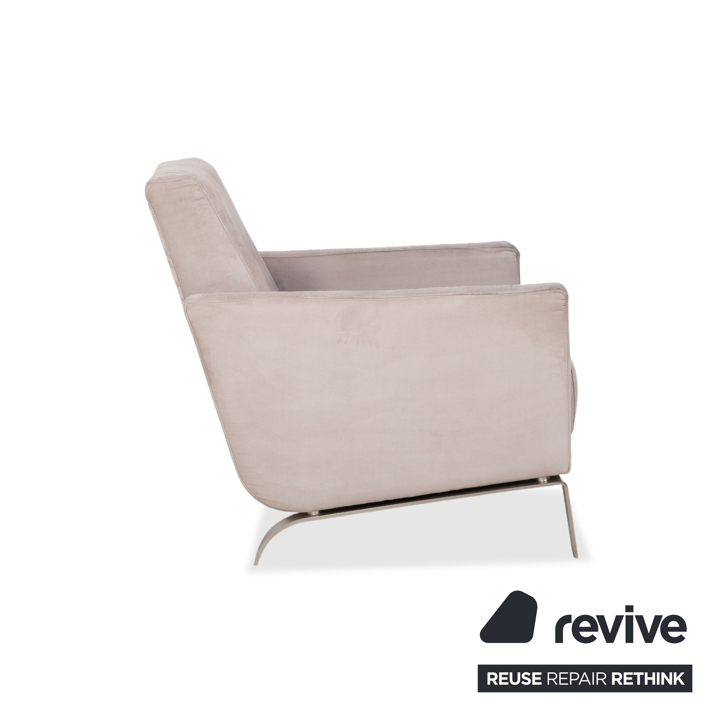 BoConcept Fly 2x Fabric Armchair Cream Beige Sofa Couch