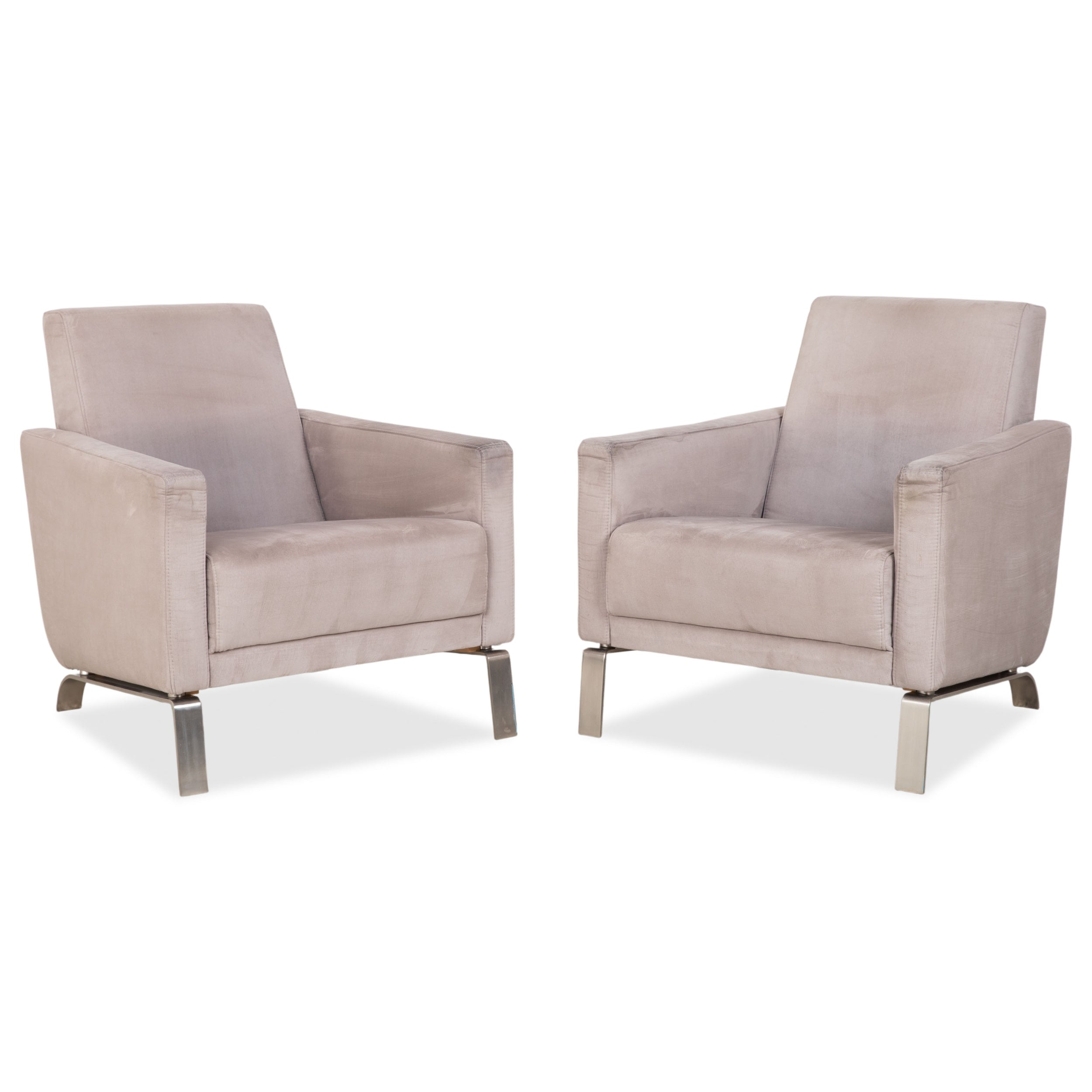 BoConcept Fly 2x Fabric Armchair Cream Beige Sofa Couch