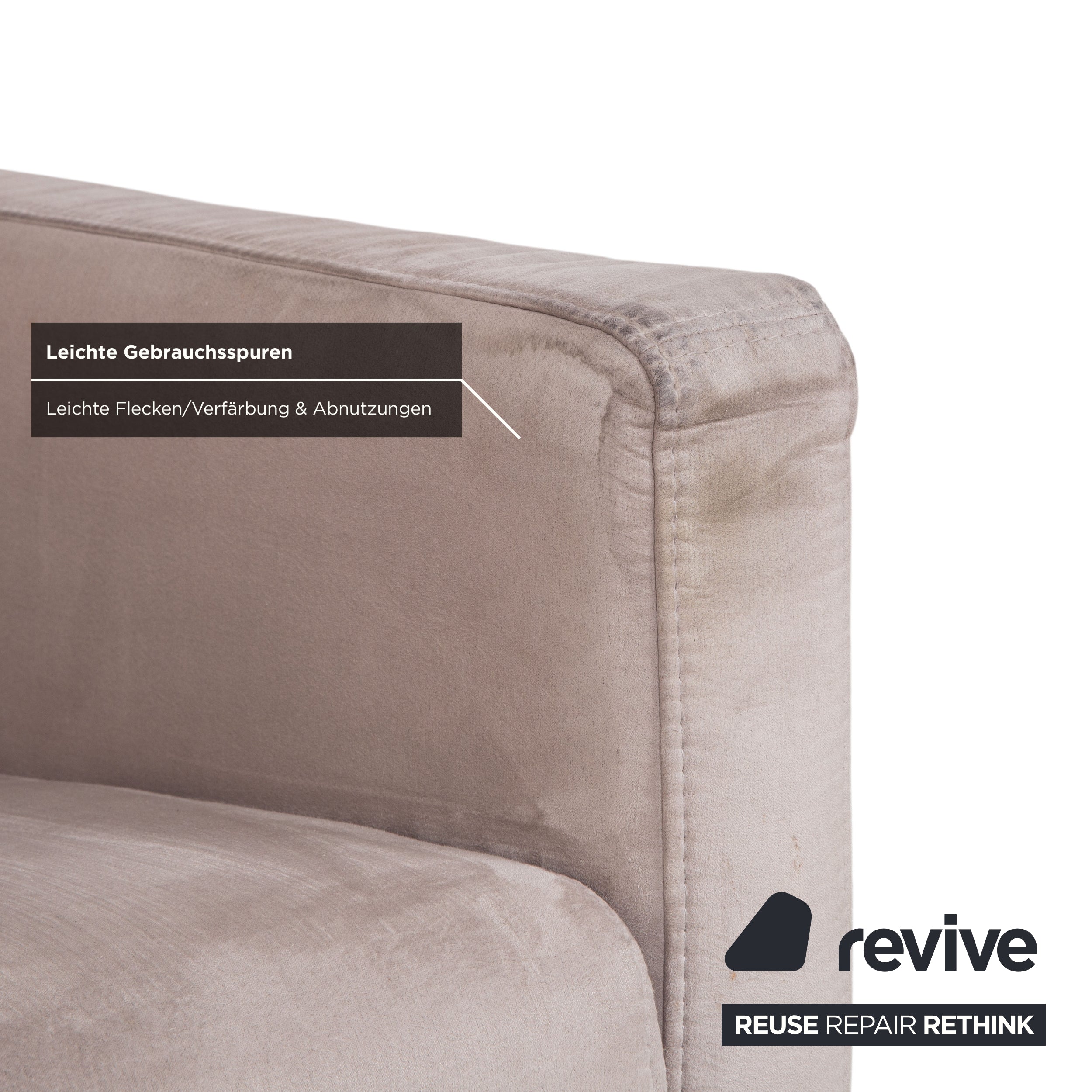 BoConcept Fly 2x Fabric Armchair Cream Beige Sofa Couch