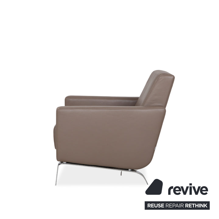 BoConcept Fly leather armchair brown taupe
