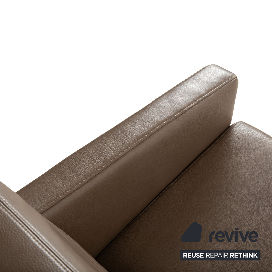 BoConcept Fly leather armchair brown taupe