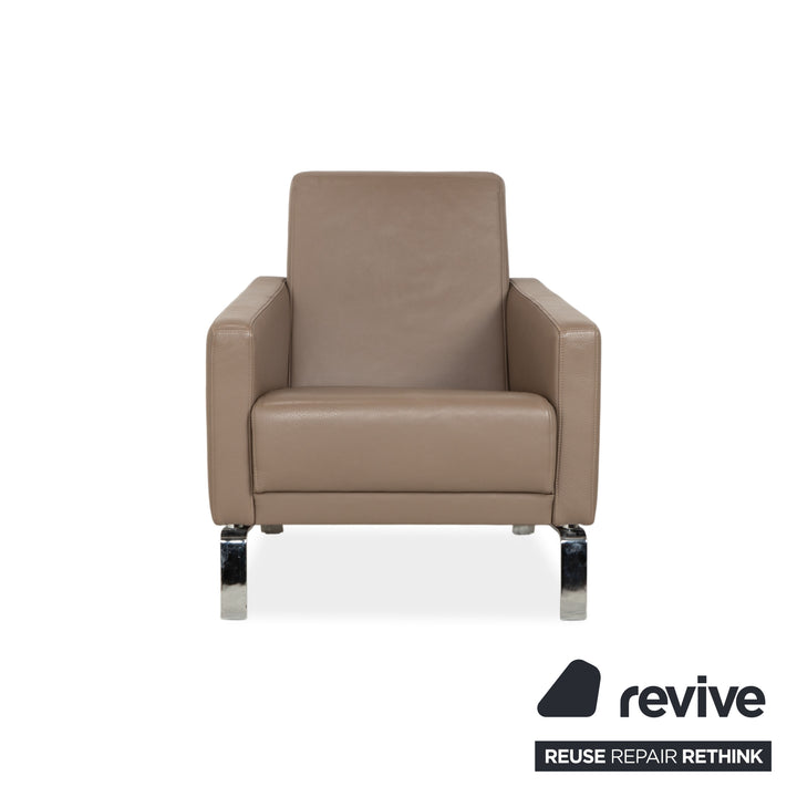BoConcept Fly leather armchair brown taupe