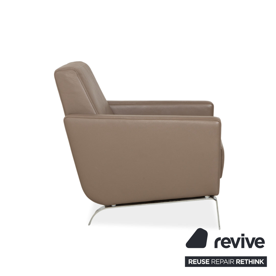 BoConcept Fly leather armchair brown taupe