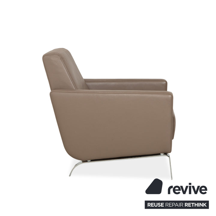 BoConcept Fly leather armchair brown taupe