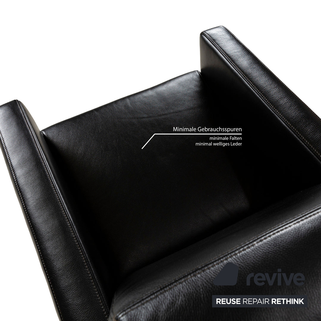 BoConcept Fly Leder Sessel Schwarz