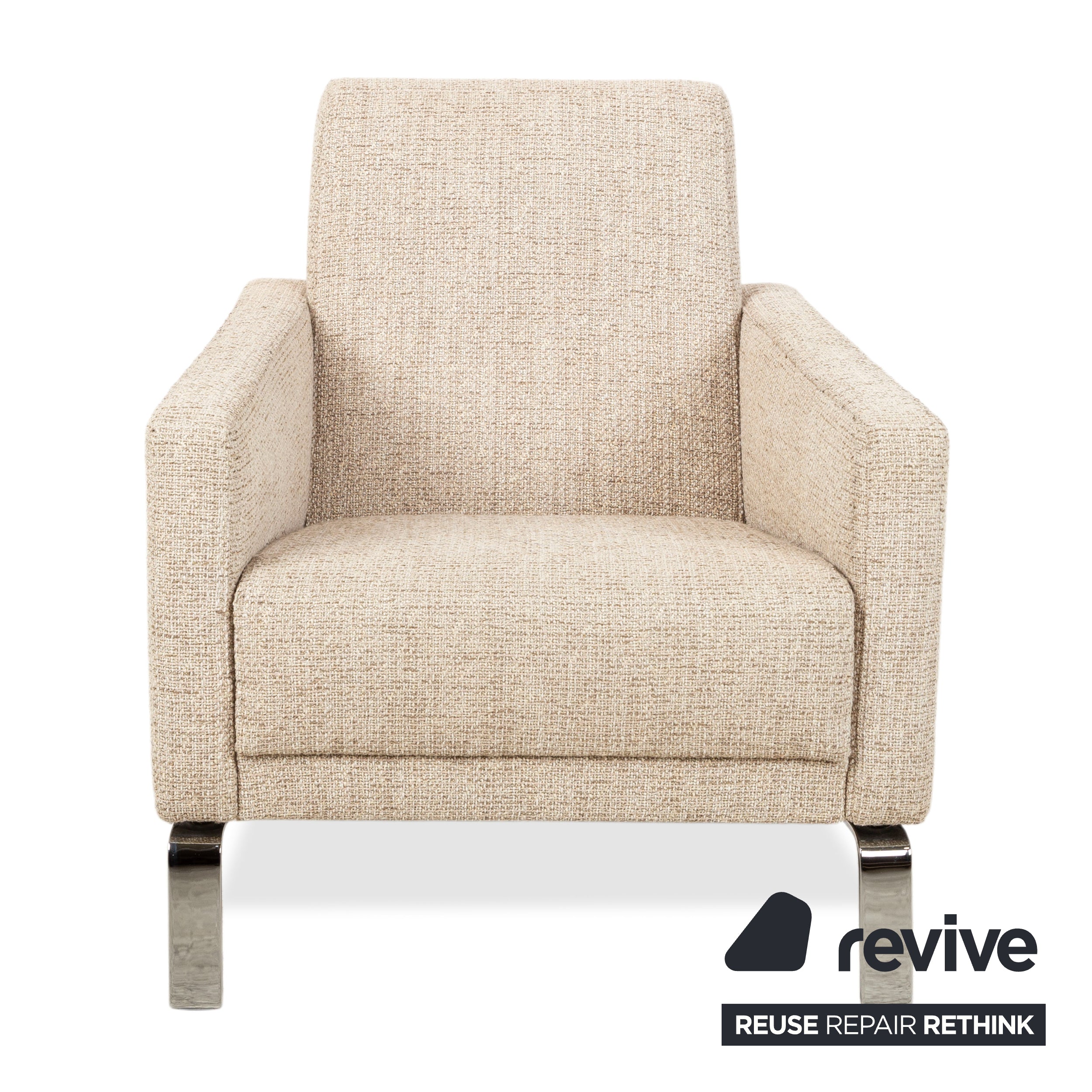 Sillones BoConcept Fly de tela, 2 unidades, crema, beige y gris