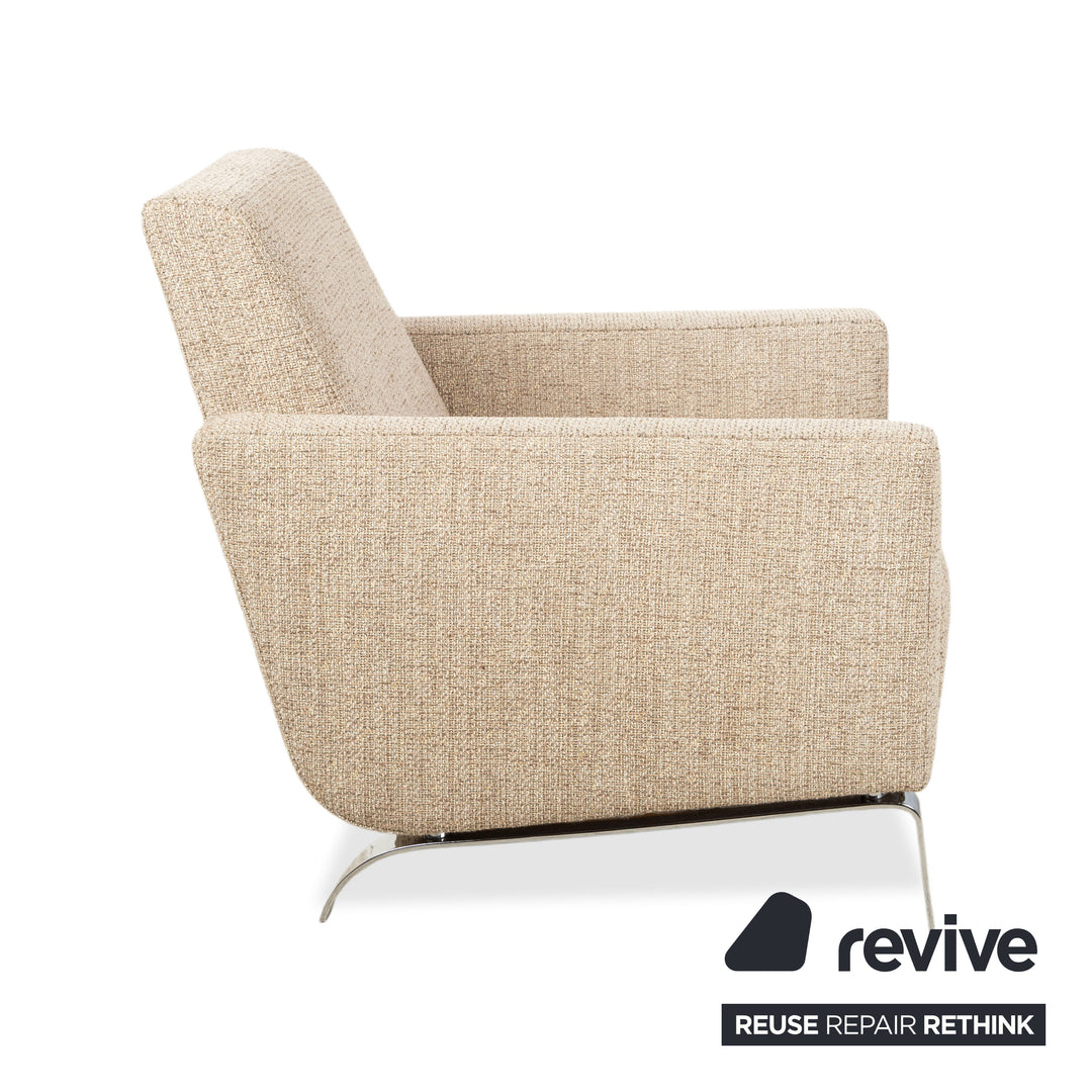 BoConcept Fly Stoff 2x Sessel Creme Beige Grau
