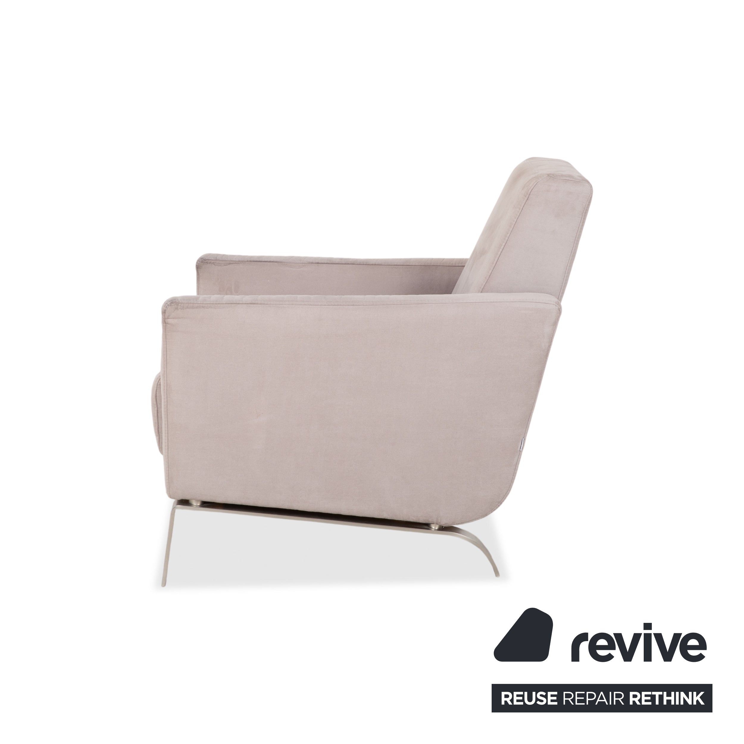BoConcept Fly Fabric Armchair Cream Beige Sofa Couch