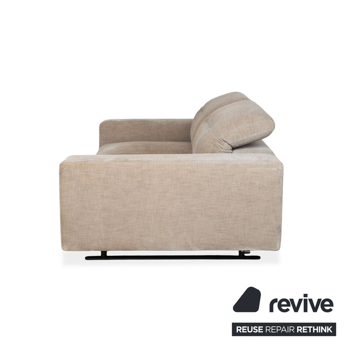 BoConcept Hampton Stoff Zweisitzer Beige Sofa Couch manuelle Funktion