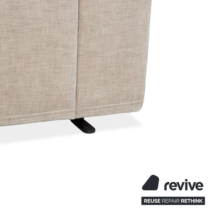 BoConcept Hampton Stoff Zweisitzer Beige Sofa Couch manuelle Funktion