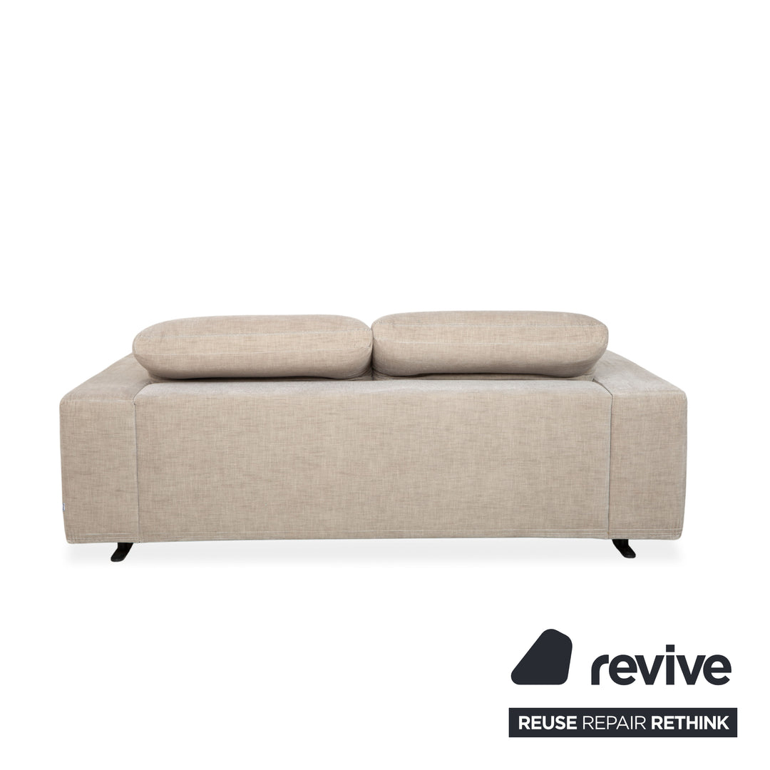 Canapé deux places BoConcept Hampton en tissu beige - Fonctionnement manuel