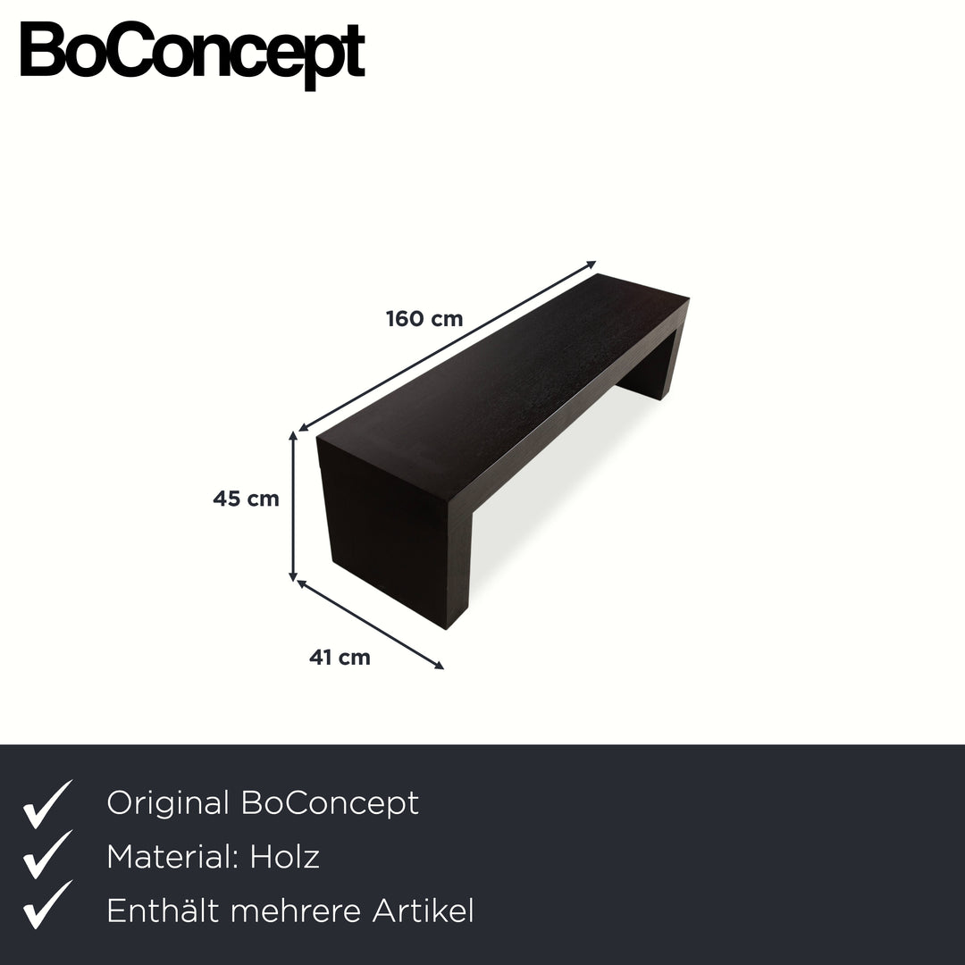 BoConcept Holz Esstisch Sitzbank Schwarz Esszimmer