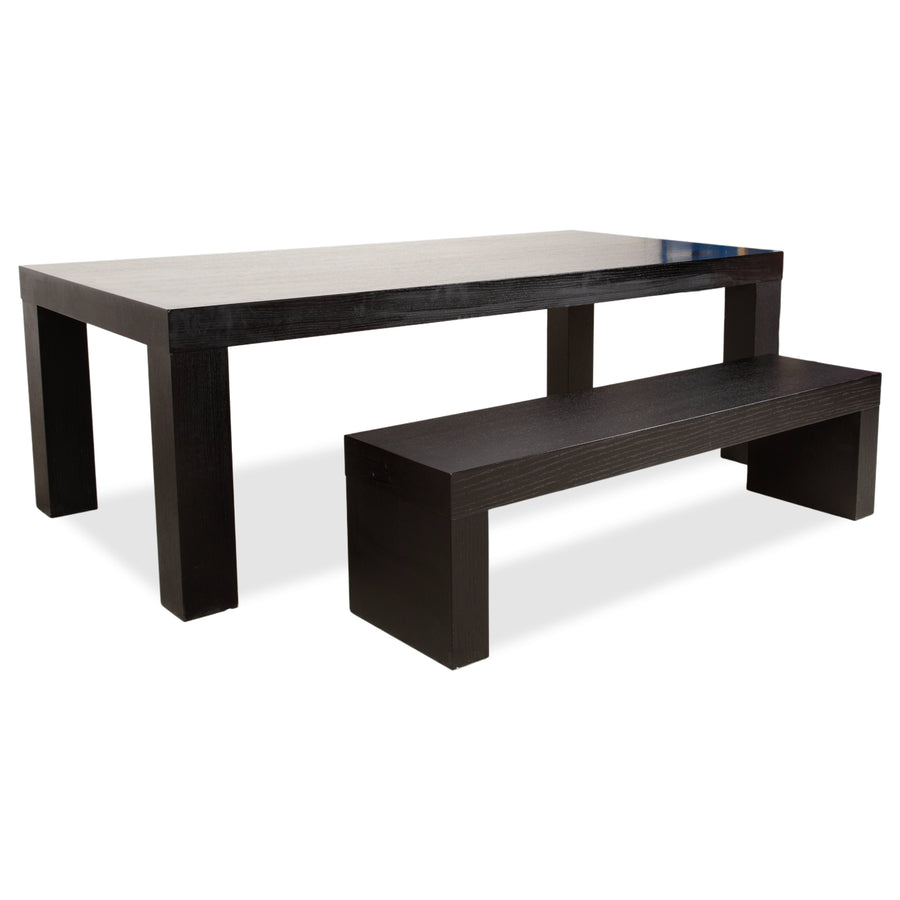Table et banc de salle à manger en bois BoConcept, noir