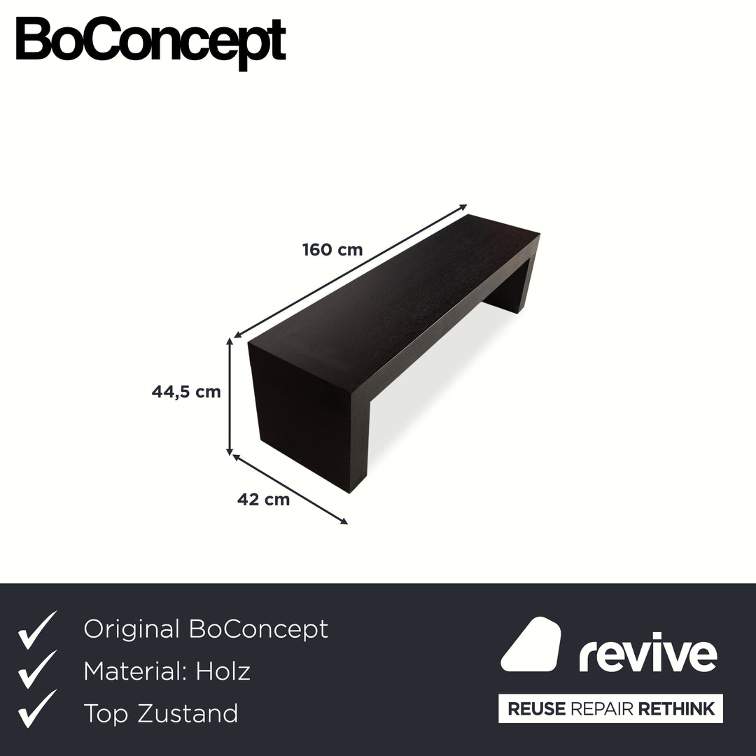Banc en bois noir BoConcept
