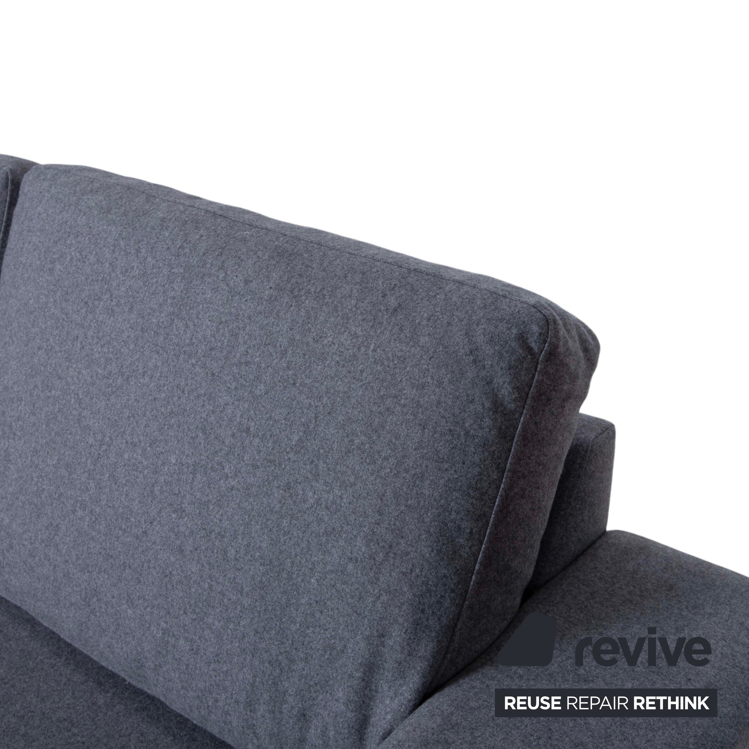 BoConcept Indivi three-seater fabric grey sofa couch