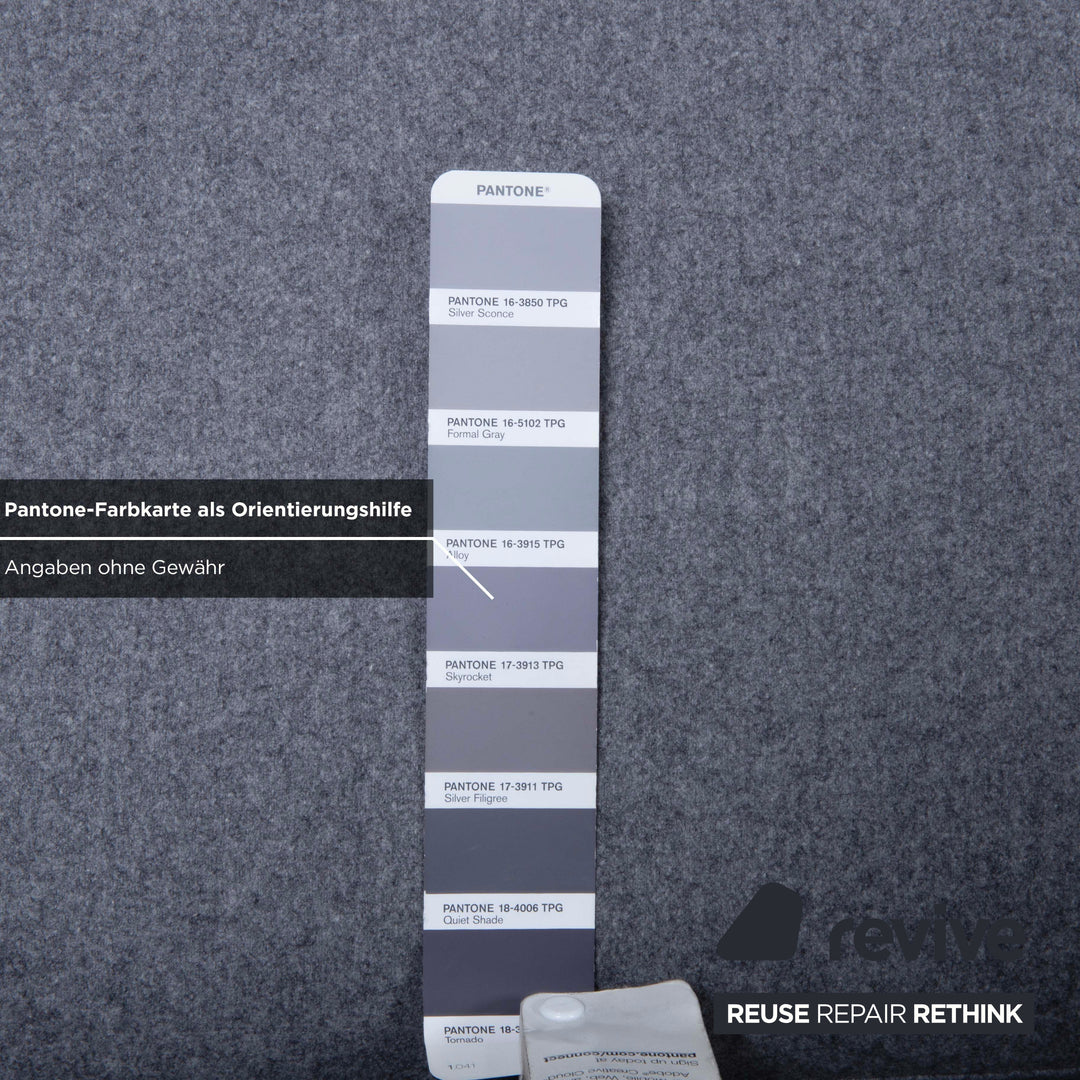 BoConcept Indivi Dreisitzer Stoff Grau Sofa Couch