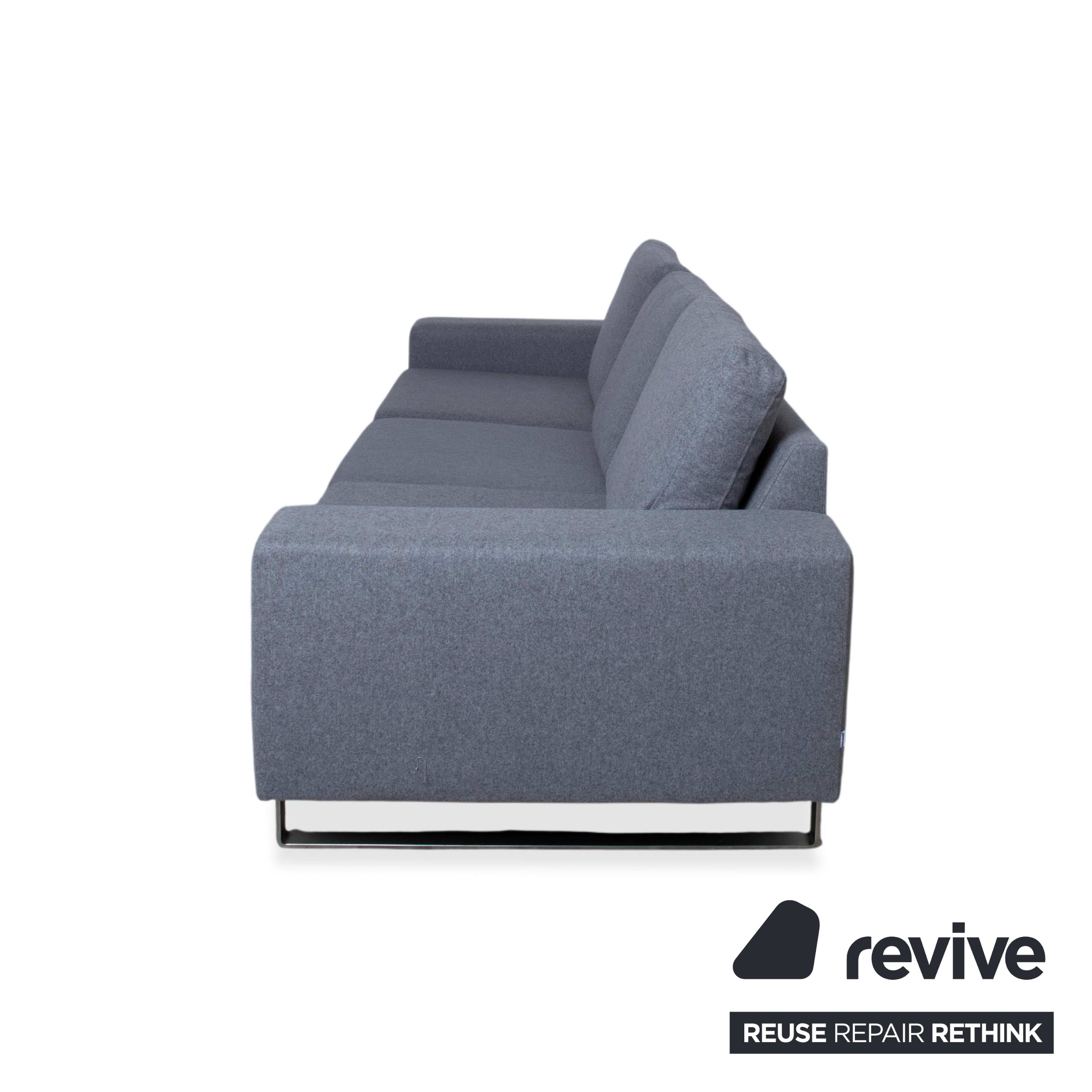 BoConcept Indivi three-seater fabric grey sofa couch