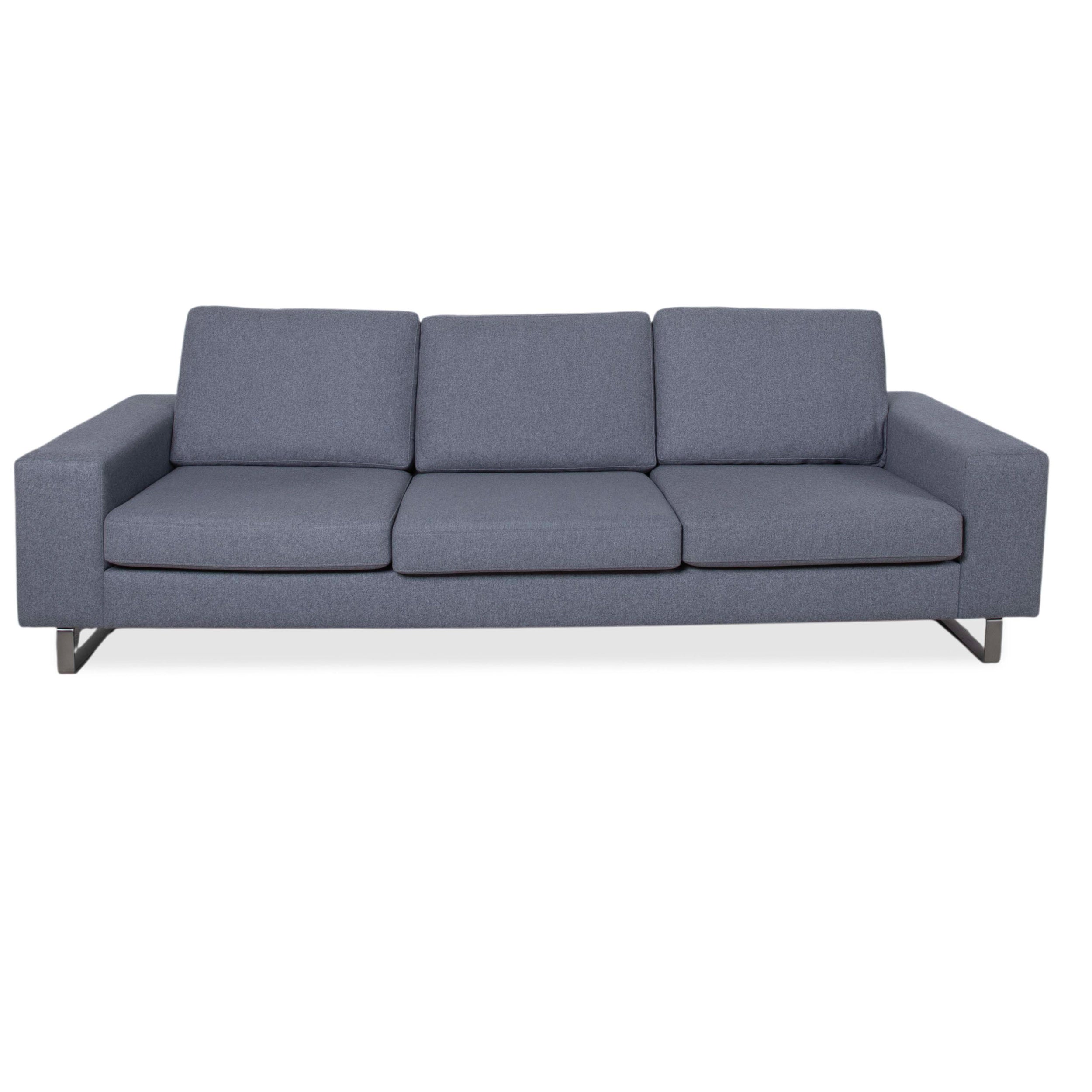 BoConcept Indivi three-seater fabric grey sofa couch