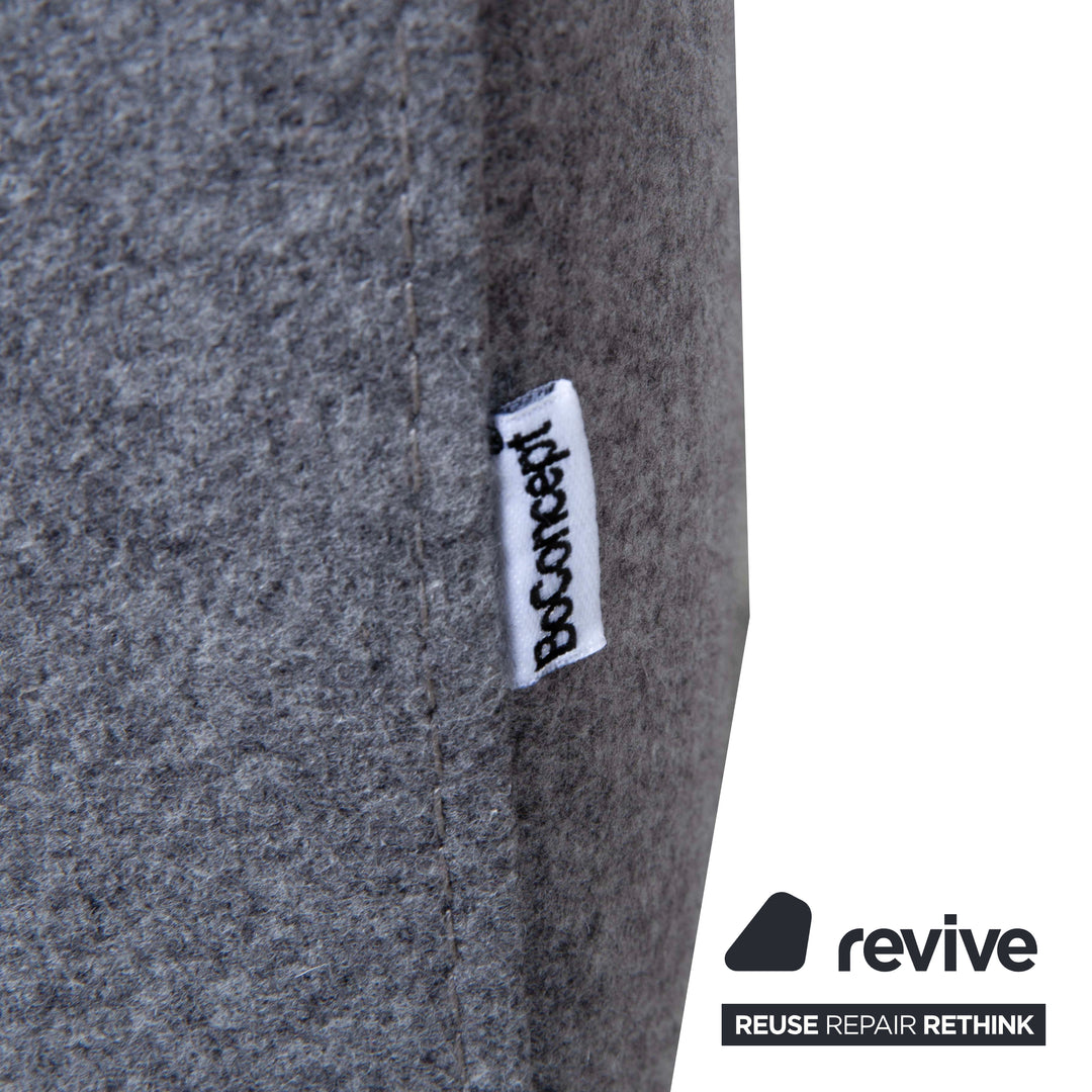 BoConcept Indivi Dreisitzer Stoff Grau Sofa Couch