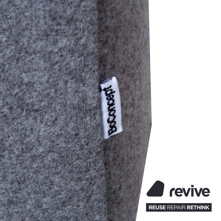 BoConcept Indivi Dreisitzer Stoff Grau Sofa Couch