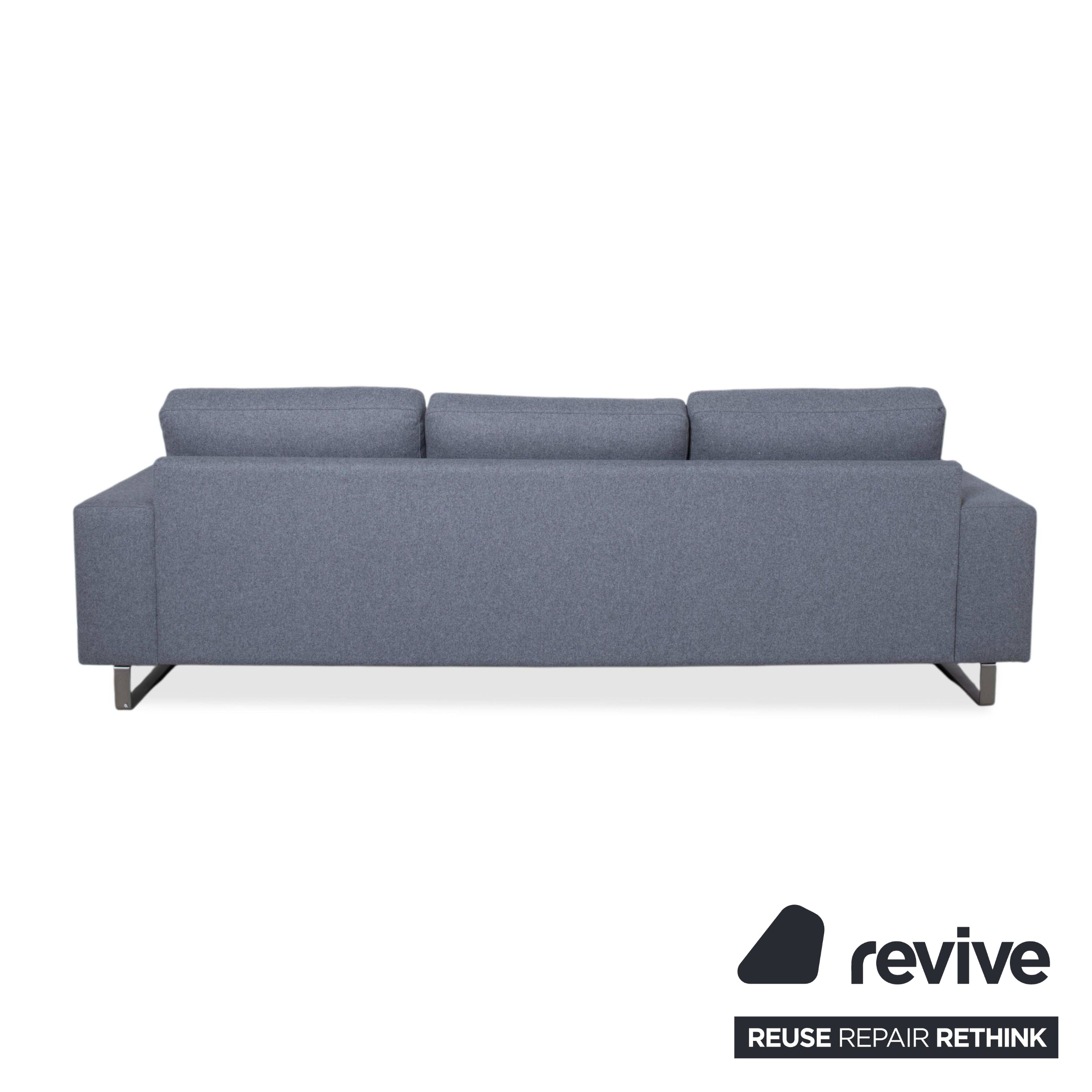 BoConcept Indivi three-seater fabric grey sofa couch