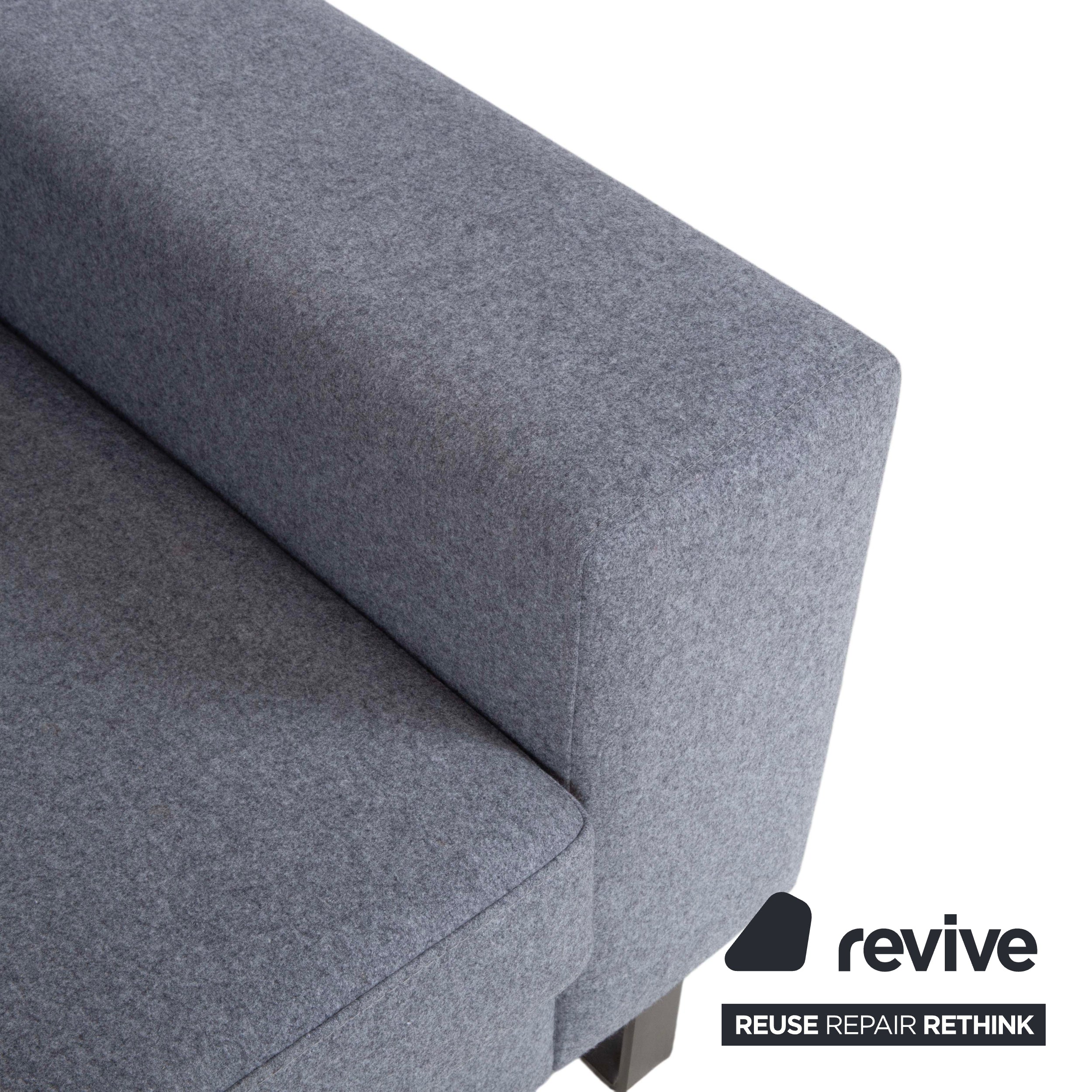 BoConcept Indivi three-seater fabric grey sofa couch