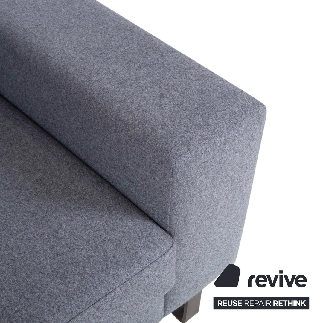 BoConcept Indivi three-seater fabric grey sofa couch