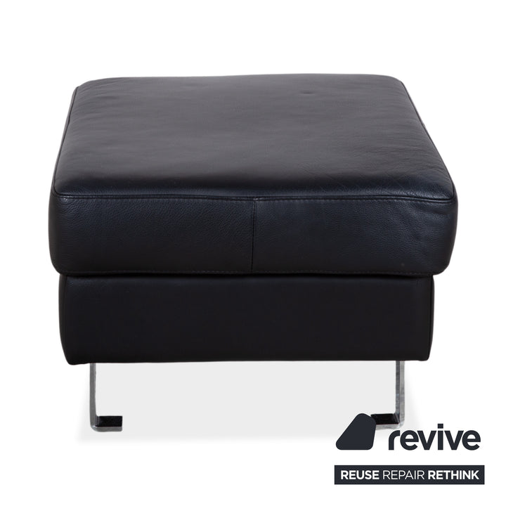BoConcept Indivi Garnitur Leder Zweisitzer Hocker Schwarz Sofa Couch