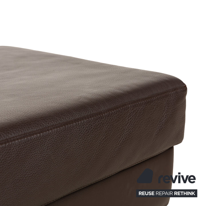 Tabouret en cuir BoConcept Indivi marron