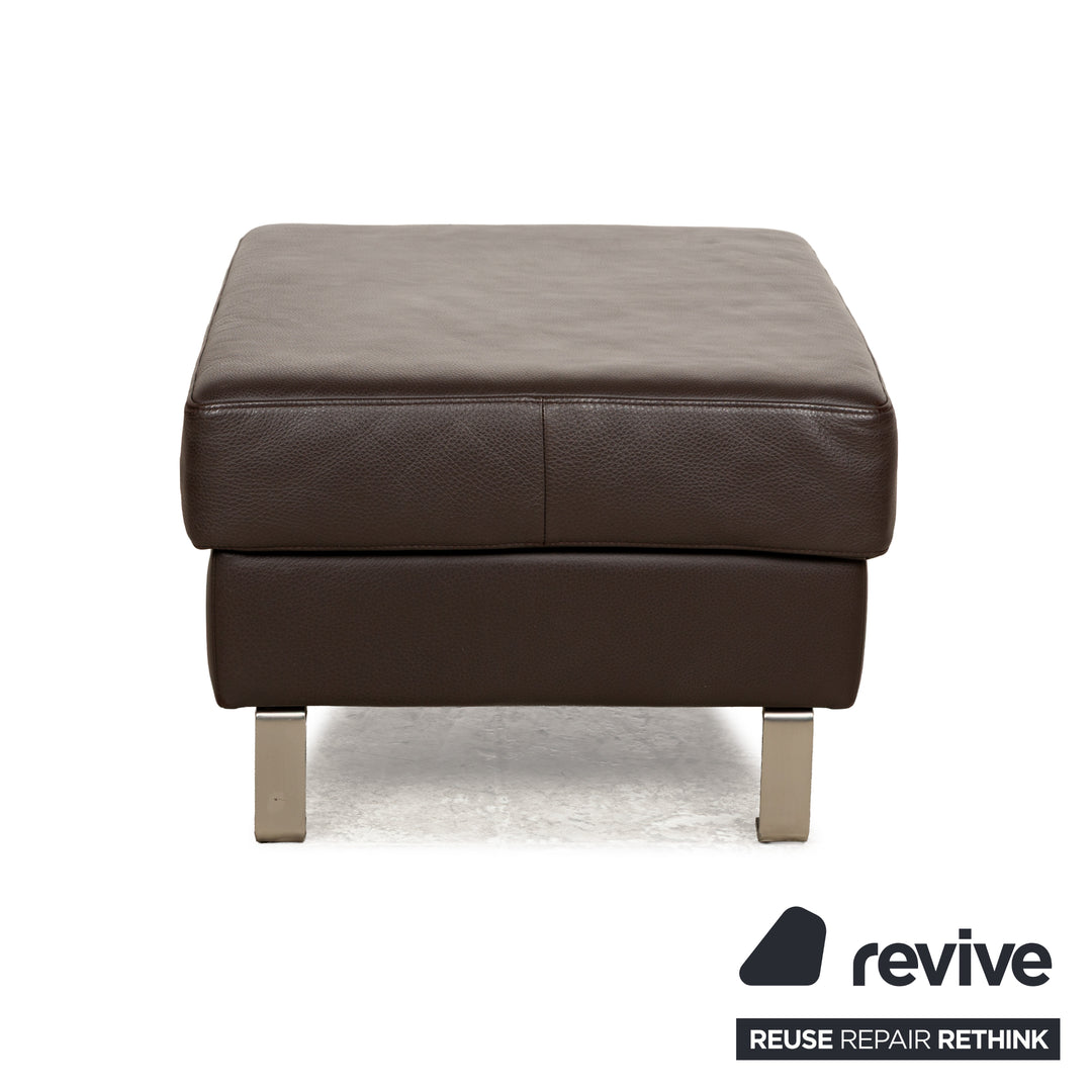 Tabouret en cuir BoConcept Indivi marron