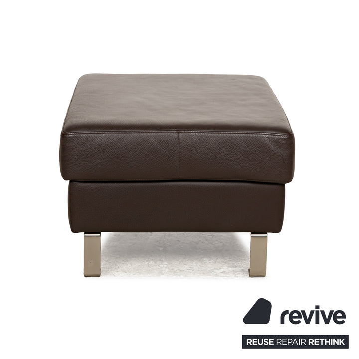 Tabouret en cuir BoConcept Indivi marron