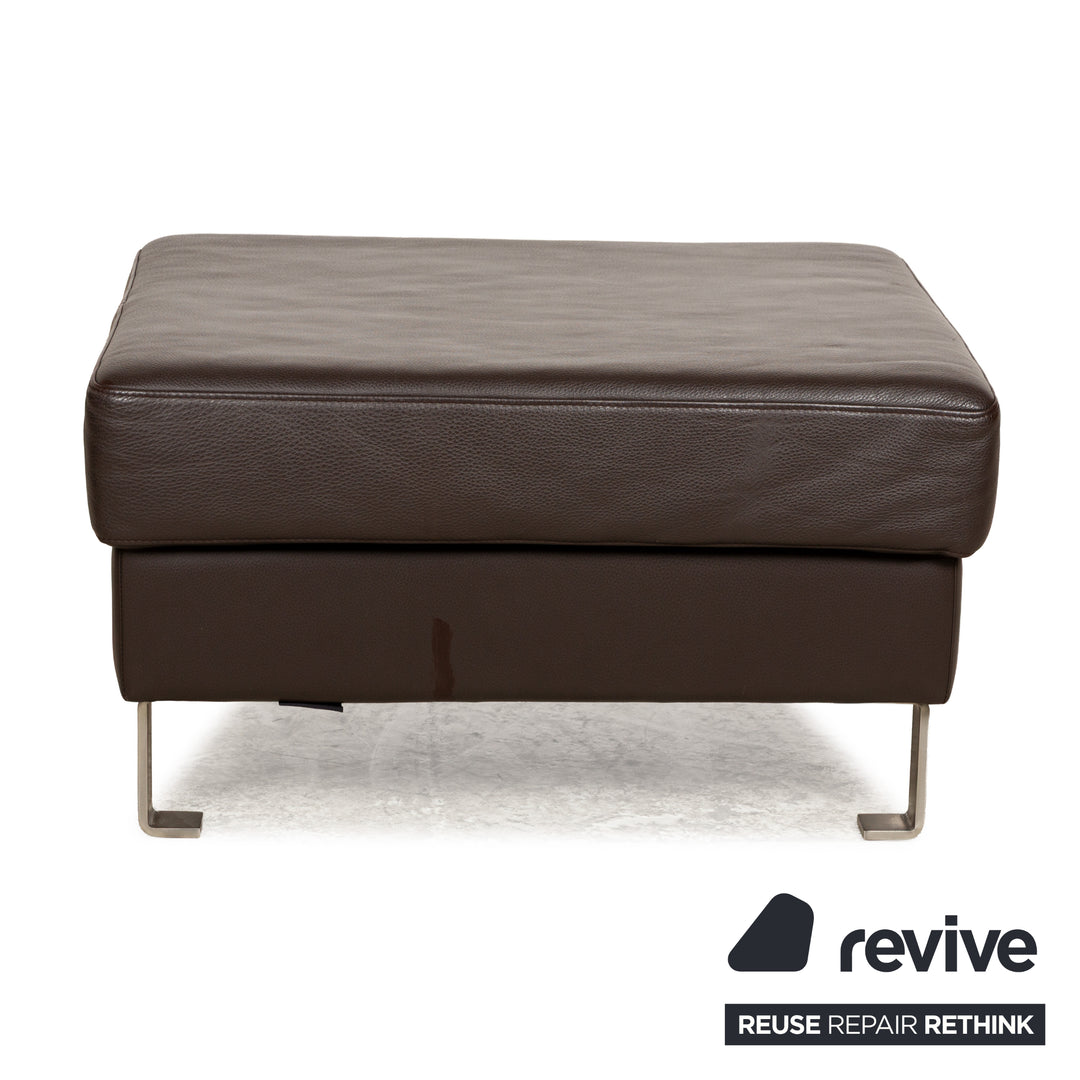 Tabouret en cuir BoConcept Indivi marron