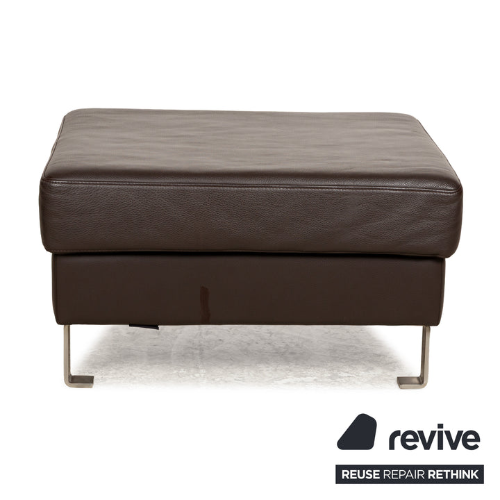 Tabouret en cuir BoConcept Indivi marron