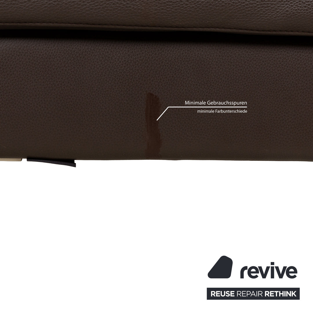 Tabouret en cuir BoConcept Indivi marron