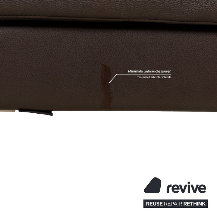 Tabouret en cuir BoConcept Indivi marron