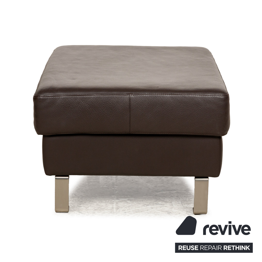 Tabouret en cuir BoConcept Indivi marron